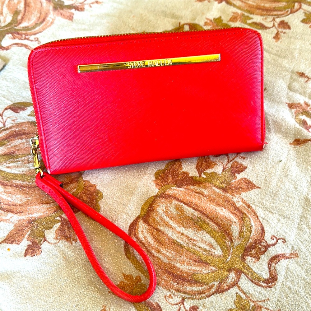 Hot pink wallet